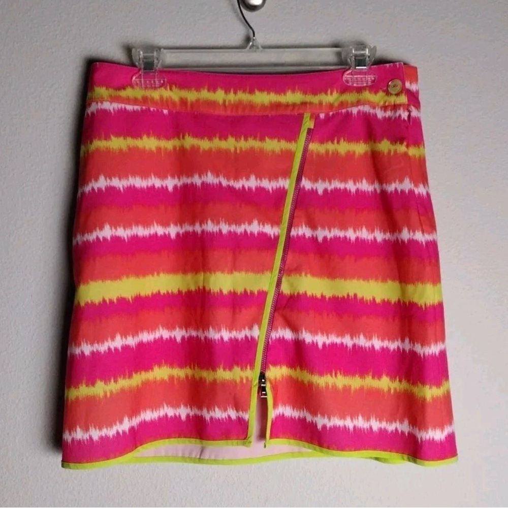 EP Pro Vibrant Pink and Yellow Women's Golf Skort